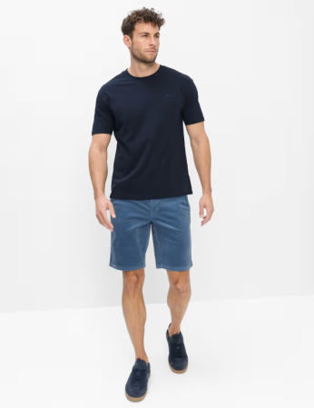 Tricou O Neck bumbac barbati BRAX TROY bleumarin [3]