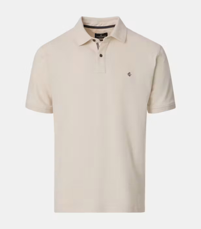 tricouri dupa stil - Tricou polo bumbac barbati CASA MODA 004470 bej deschis