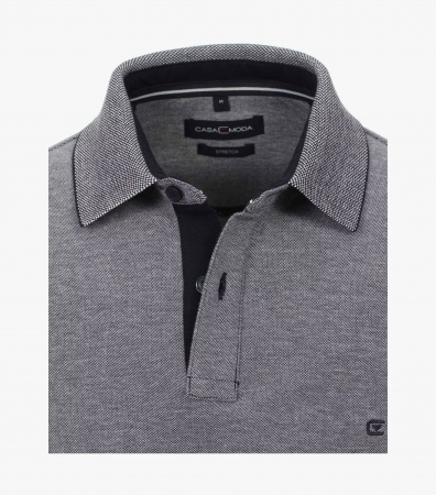 Tricou polo bumbac barbati CASA MODA 004470 bleumarin pepit [3]