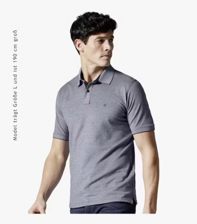 Tricou polo bumbac barbati CASA MODA 004470 bleumarin pepit [1]
