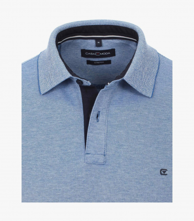 Tricou polo bumbac barbati CASA MODA 004470 bleu melanj [2]