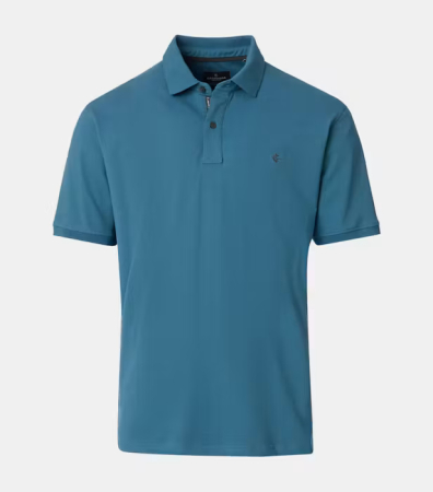 tricouri dupa stil - Tricou polo bumbac barbati CASA MODA 004470 turcoaz inchis