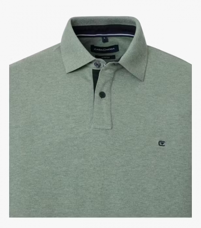 Tricou polo bumbac barbati CASA MODA 004470 verde deschis [2]