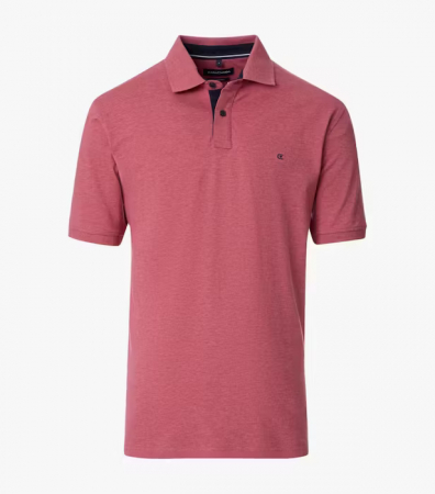 tricouri maneca scurta - Tricou polo bumbac barbati CASA MODA 004470 roz inchis