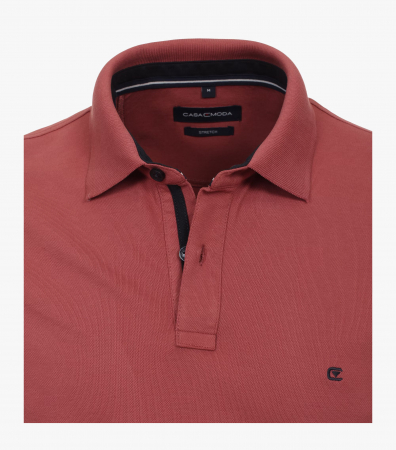 Tricou polo bumbac barbati CASA MODA 004470 caramiziu [2]