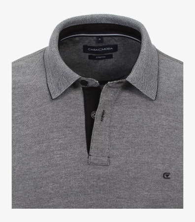 Tricou polo bumbac barbati CASA MODA 004470 gri pepit [3]
