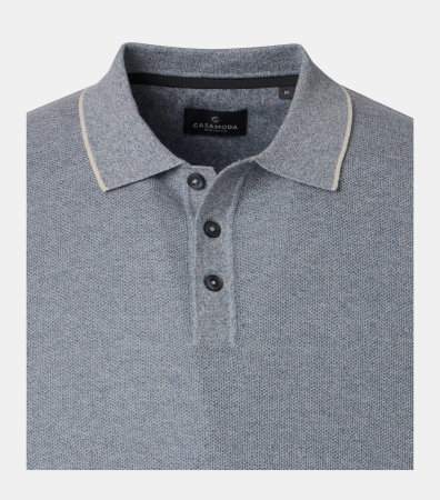 Tricou polo bumbac barbati CASA MODA albastru [2]