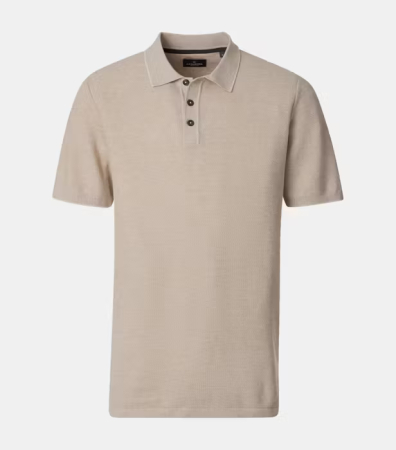 tricouri dupa stil - Tricou polo bumbac barbati CASA MODA bej