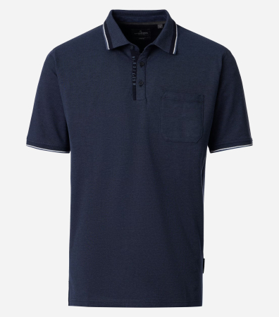 tricouri dupa stil - Tricou polo bumbac barbati CASA MODA bleumarin