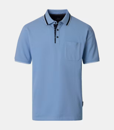 tricouri dupa stil - Tricou polo bumbac barbati CASA MODA albastru