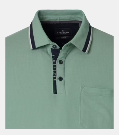 Tricou polo bumbac barbati CASA MODA verde deschis [2]