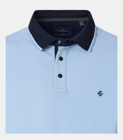 Tricou polo bumbac barbati CASA MODA bleu [2]