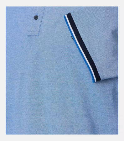 Tricou polo bumbac barbati CASA MODA albastru deschis [2]