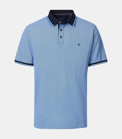 tricouri dupa stil - Tricou polo bumbac barbati CASA MODA albastru deschis