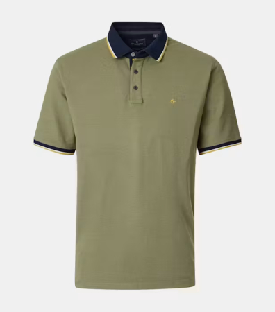 tricouri dupa stil - Tricou polo bumbac barbati CASA MODA kaki