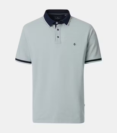 tricouri polo - Tricou polo bumbac barbati CASA MODA turcoaz deschis