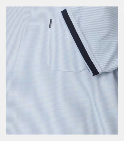 Tricou polo bumbac barbati CASA MODA bleu dungulite [3]