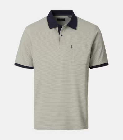 tricouri dupa stil - Tricou polo bumbac barbati CASA MODA verde deschis dungulite