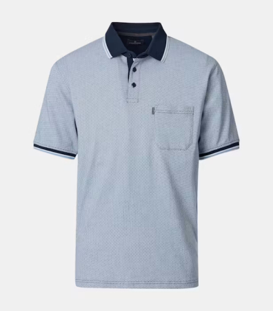 tricouri dupa stil - Tricou polo bumbac barbati CASA MODA bleu