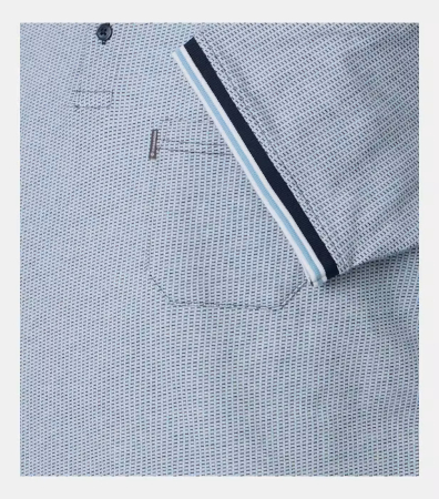 Tricou polo bumbac barbati CASA MODA bleu [3]