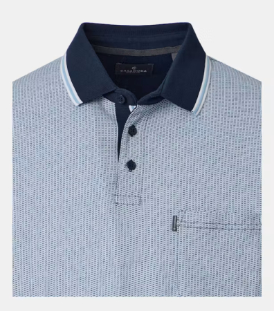 Tricou polo bumbac barbati CASA MODA bleu [2]