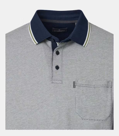 Tricou polo bumbac barbati CASA MODA verde deschis [2]