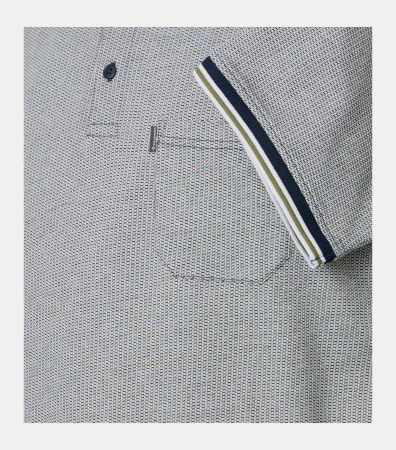 Tricou polo bumbac barbati CASA MODA verde deschis [3]