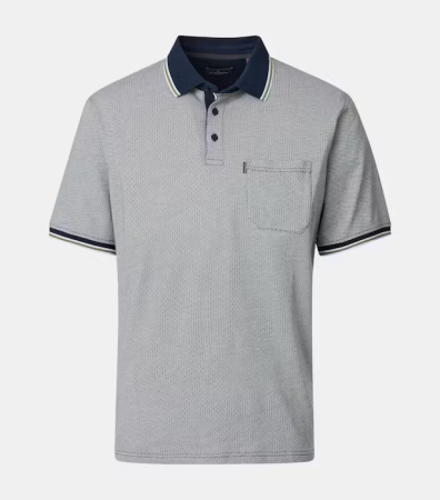 tricouri dupa stil - Tricou polo bumbac barbati CASA MODA verde deschis