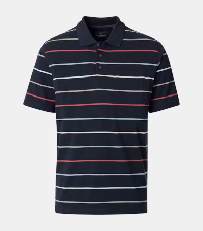 tricouri polo - Tricou polo barbati CASA MODA bleumarin dungi