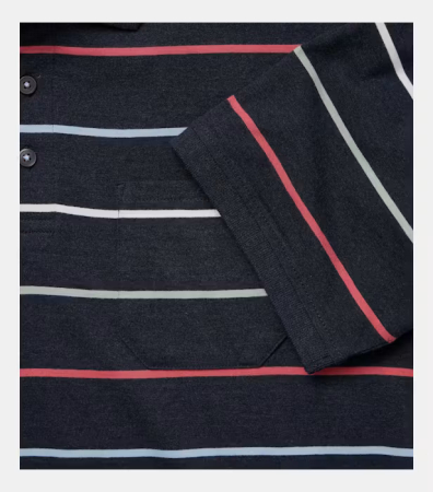 Tricou polo barbati CASA MODA bleumarin dungi [3]