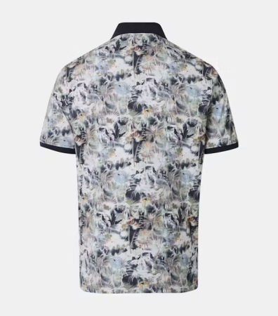 Tricou polo bumbac barbati CASA MODA vernil print artificii [1]