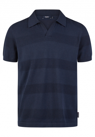 tricouri polo - Tricou polo bumbac perforat barbati HECHTER bleumarin