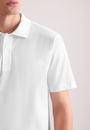 Tricou polo bumbac barbati SEIDENSTICKER alb [1]