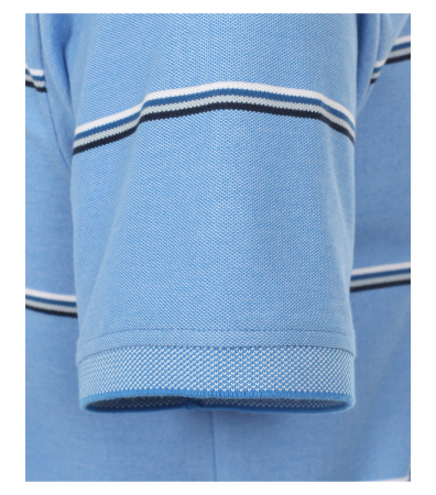 Tricou polo barbati CASA MODA albastru dungi [3]