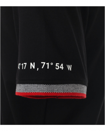Tricou polo barbati CASA MODA Racing negru [3]