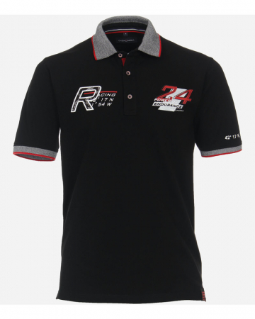 tricouri polo - Tricou polo barbati CASA MODA Racing negru