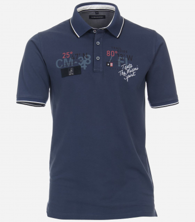 Tricouri - Tricou polo bumbac barbati CASA MODA "Sunshine State" bleumarin