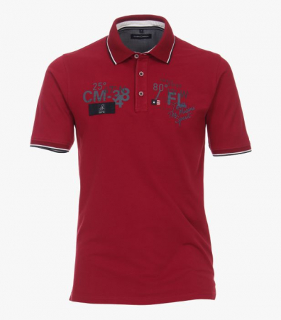 Tricouri - Tricou polo bumbac barbati CASA MODA "Sunshine State" visiniu