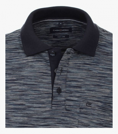Tricou polo barbati CASA MODA bleumarin melanj [3]