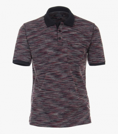 Tricouri - Tricou polo barbati CASA MODA visiniu melanj