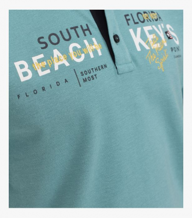 Tricou polo barbati CASA MODA "Sunshine State" turcoaz [3]