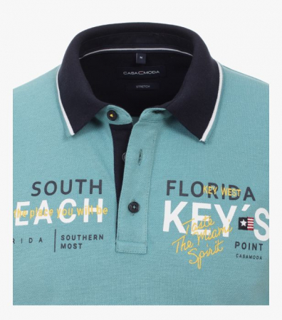 Tricou polo barbati CASA MODA "Sunshine State" turcoaz [2]