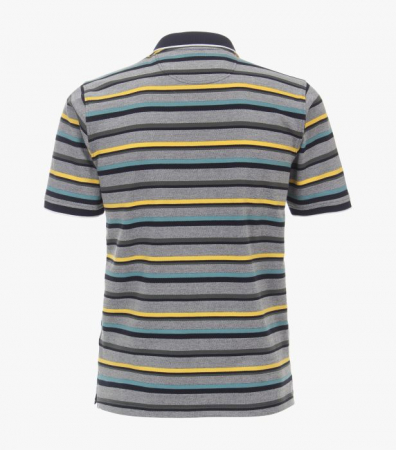 Tricou polo barbati CASA MODA albastru dungi [1]