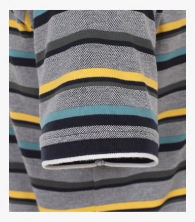 Tricou polo barbati CASA MODA albastru dungi [3]