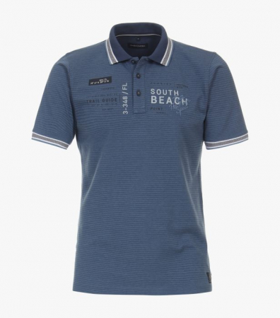 tricouri polo - Tricou polo bumbac barbati CASA MODA "Sunshine State" albastru