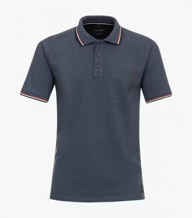 Tricouri - Tricou polo bumbac barbati CASA MODA Atlantic Spirit bleumarin