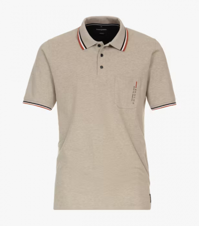 Tricouri - Tricou polo bumbac barbati CASA MODA Atlantic Spirit bej