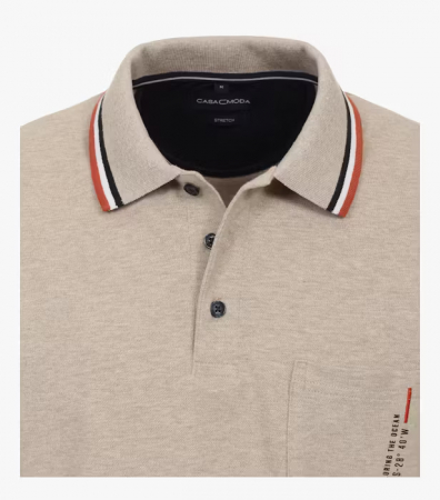 Tricou polo bumbac barbati CASA MODA Atlantic Spirit bej [2]