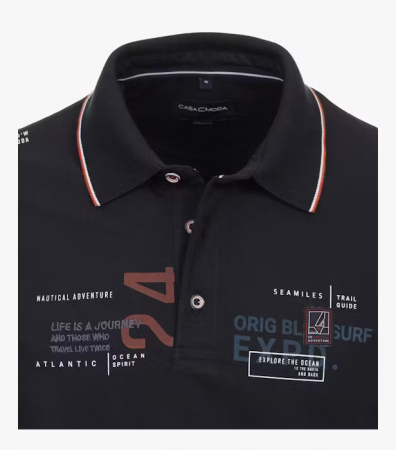 Tricou polo bumbac barbati CASA MODA Atlantic Spirit bleumarin [2]
