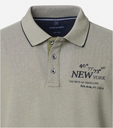 Tricou polo barbati CASA MODA New York oliv [2]